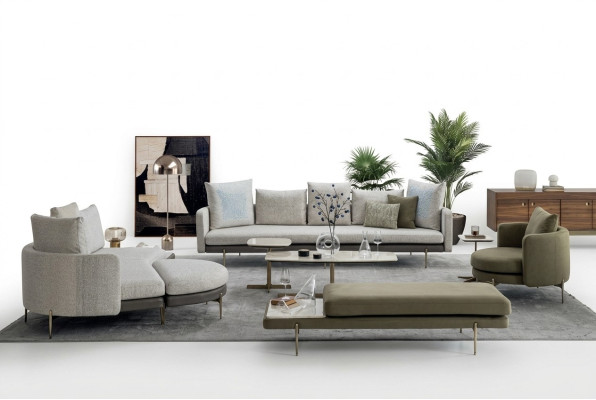 Conjunto de sala de estar de 8 piezas diseño moderno, juegos de sofás de lujo, sofás, sillones.