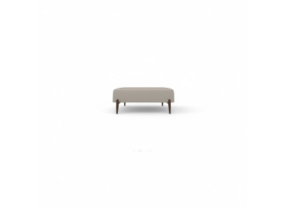 Taburete de lujo para mayor comodidad en el dormitorio con diseño moderno de reposapiés.