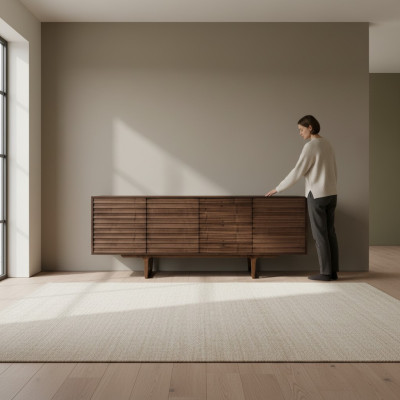 Moderno aparador de comedor, diseño de lujo, mueble de madera, cómoda armario, armarios.