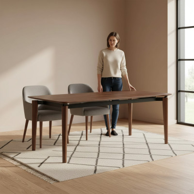 Mesa de comedor, mesas de comedor modernas de lujo, mesa de diseño elegante 210x100cm.