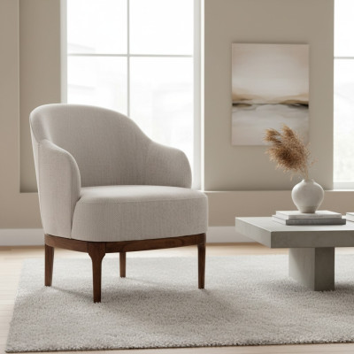 Moderno sillón de sala de estar, diseño de lujo, color gris, lounge club gris.
