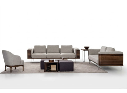 Juego de sala de estar de lujo con diseño moderno 2x sofás con sillón conjunto de sofás.