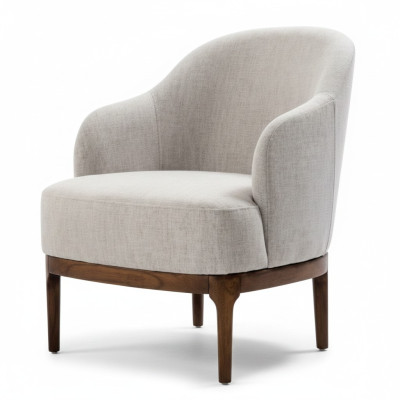 Sillón de lujo para sala de estar en color gris diseño salón muebles de club de una plaza