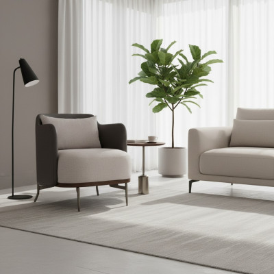 Sofá Tapizado Asiento Diseño Moderno Salón de Lujo Muebles de Sala Sofás
