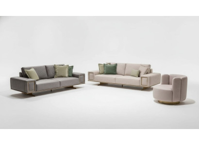 Conjunto de sofás sala de estar 4+1+1 Set de sofá de diseño moderno muebles.