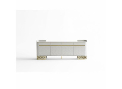 Aparador de diseño moderno de lujo para sala de estar, mueble de alta calidad con espejo, juego de 2 piezas.