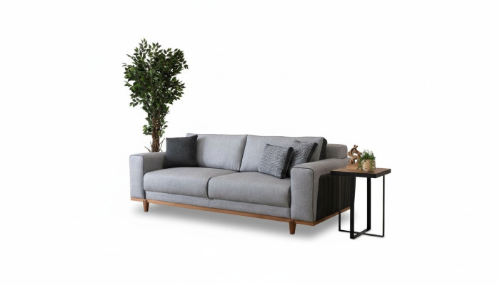 Gran sofá de tela de 242 cm Sofá Acolchado Muebles Textiles Sofás de tela decoración