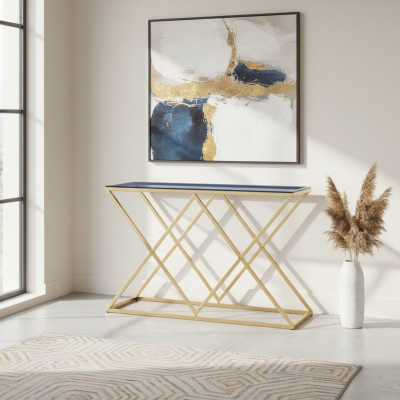 Mesa de consola, mesa de diseñador, mesa de sala de estar, muebles de lujo, mesa auxiliar