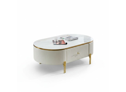 Mesa de centro de diseño de mesa de lujo moderna salón auxiliar de mesa de café.