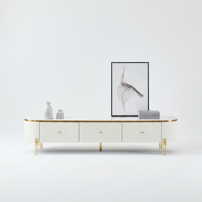 Soporte de TV RTV Baja Blanco Moderno Sala de Estar Aparador de Madera Nuevo