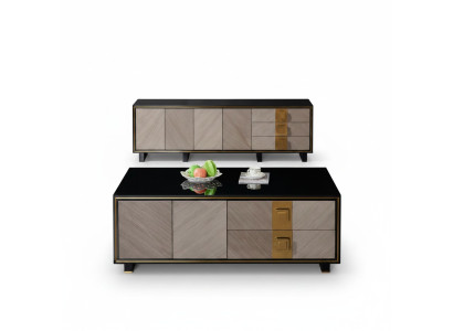 Diseño de salón Mesas Muebles de lujo Mesa auxiliar de madera Moderno Mesa de centro