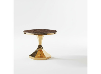 Mesa de comedor muebles de lujo madera moderna acero inoxidable diseño de sala de estar nuevo oro