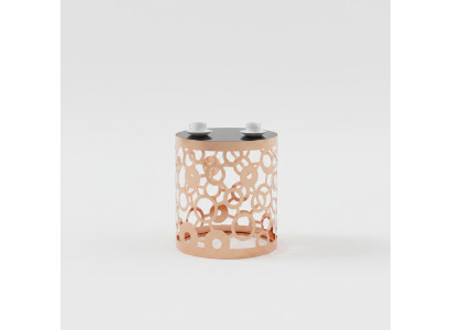 Mesa de centro Mesa auxiliar Mesa de diseñador Acero inoxidable Oro Nuevo