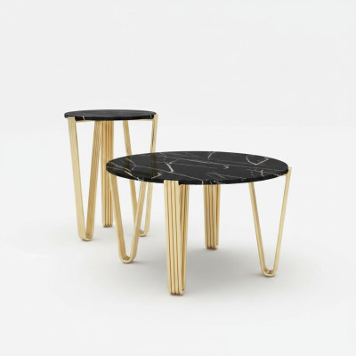 Diseño de sala de estar Mesa de café Muebles Mesa Lujo Mesa auxiliar Moderno