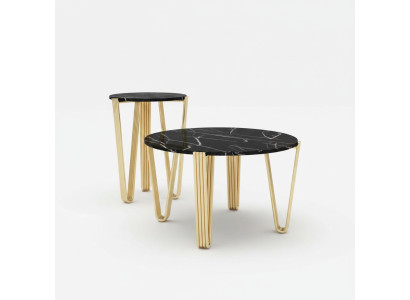 Diseño de sala de estar Mesa de café Muebles Mesa Lujo Mesa auxiliar Moderno