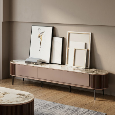 Mueble de televisión armario bajo de madera moderno Stand Sala de estar rtv Nuevo.