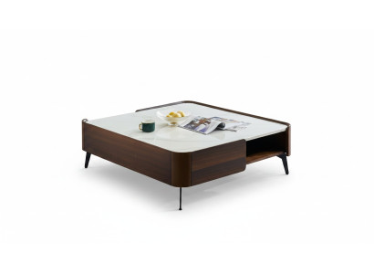 Lujo Italia Café mesa de centro Madera real Mesas de diseñador Muebles