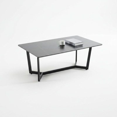 Mesa de salón Mesa de centro Mesa Muebles Madera Nuevo Mesa de café Negro