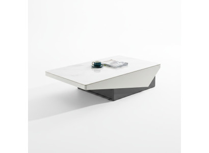 Mesa de centro moderna de diseño de lujo para sala de estar, mesas auxiliares de madera.