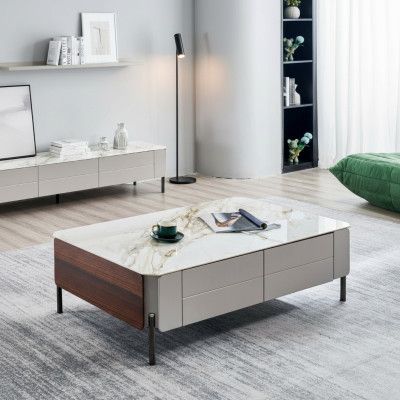 Mesa de centro Mesa Mesa auxiliar del diseñador 80x40 Mesas de centro Modernas