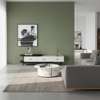 Mueble de sala de estar mueble de pared rtv aparador de madera blanco muebles nuevos diseño moderno