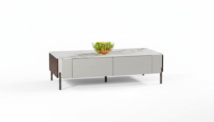 Mesa de centro Mesa Muebles Lujo Mesa auxiliar Madera Moderno Diseño de sala de estar