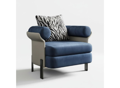 Silla lounge diseñada, sillón con respaldo, sofá tapizado de una plaza para la sala de estar, nuevo.