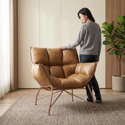 Sillón orejero, taburete, sofá, auténtico, cojín, asiento, sala, asiento de relax, nuevo.