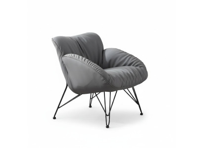 Diseño Sillón Textil Lujo Sofá 1 Plaza Sofá Relax Salón Club Tapizado