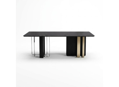 Mesa de comedor de madera negra, mesa de comedor, estilo de mesa de comedor, mesa de comedor de 180x90.