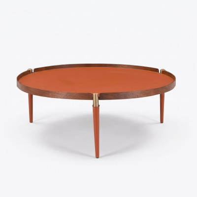 Mesa de centro Muebles de sala de estar Lujo Diseño moderno Mesa Naranja Mesas de centro