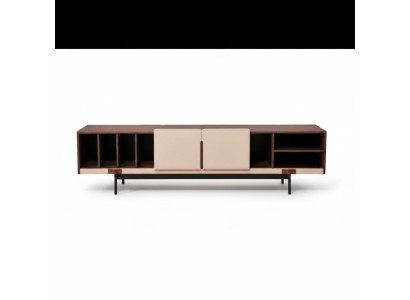 Sala de estar Mueble de televisión moderno Soporte de mueble de televisión en madera Diseño de armarios