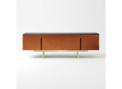 Aparador de madera, mueble bajo de diseño de comedor de lujo moderno soporte de televisión.