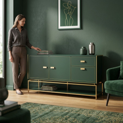 Aparador de comedor estilo moderno Material madera Nuevo diseño de lujo cómoda