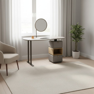 Diseño tocador con espejo Muebles de lujo para dormitorio de 2 piezas. Aparador