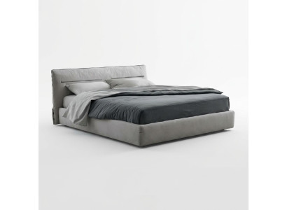Cama Cama doble elegante en color gris Cama doble para dormitorio Camas