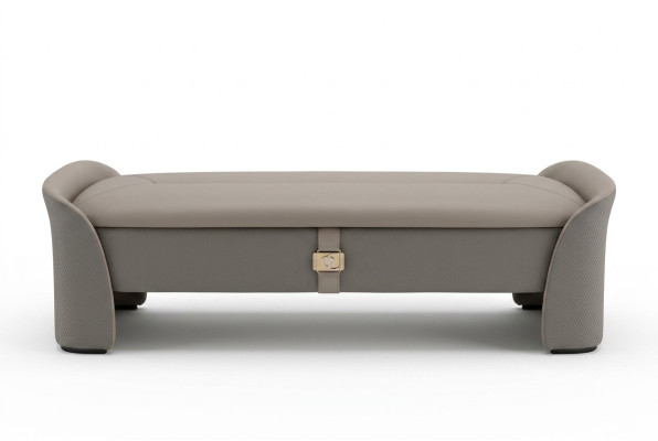 Gris taburete dormitorio Muebles de madera baúl cofres de almacenamiento reposapiés