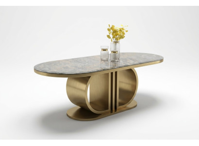 Mesa de comedor de lujo moderna de madera contemporánea 240x100