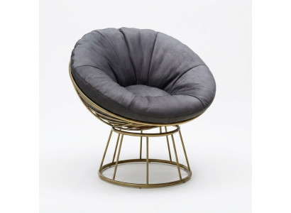 Sillón Asiento Diseño Sala de estar Tapizado Madera Acolchado Moderno Lujo Gris