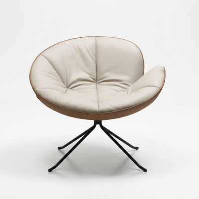 Sillón de diseño para sala de estar, tapizado de madera de un asiento moderno blanco nuevo