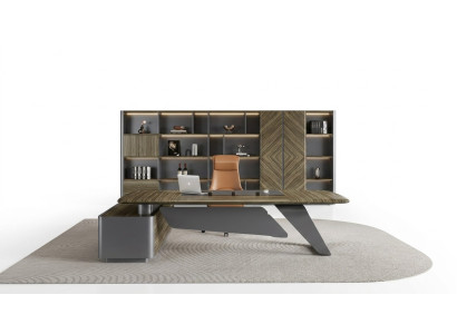 Escritorio de lujo, escritorio de trabajo, escritorio en esquina, mesa, muebles de decoración.