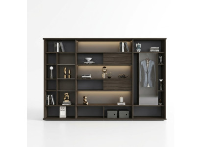 Diseñador armario salón armarios lujo muebles de oficina estantería madera