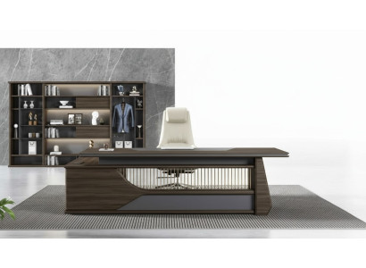 Escritorio en forma de esquina, escritorio de computadora, mesa, escritorio, muebles de lujo para la oficina en casa.