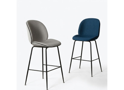Comedor moderno Silla de comedor Silla tapizada Muebles de diseño Gris Nuevo