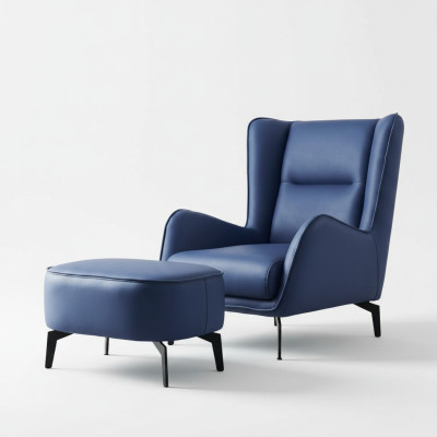 Silla diseño tapizada Muebles lujosos Salón moderno Sillón tapizado nuevo