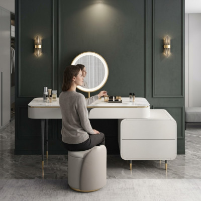 Mesa Consola Espejo Tocador Dormitorio Consolas Lujo Nuevo