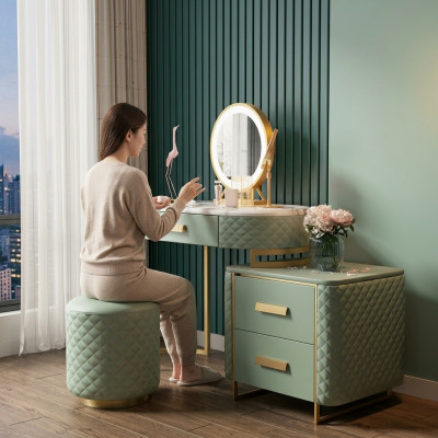 Mesa de maquillaje Diseños Mesas Cosmético Tocador Espejo Consola Dormitorio