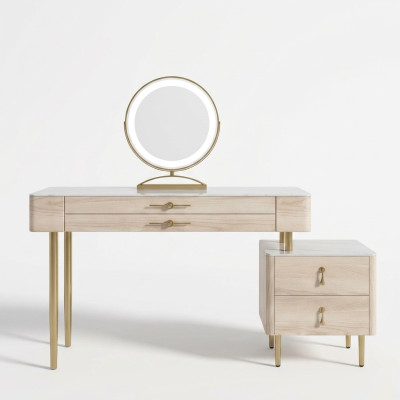 Diseño de muebles de dormitorio, tocador de diseño moderno, mesa consola de lujo nuevo.