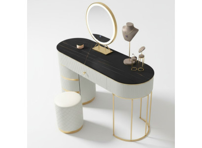 Vanity mirror console makeup tables table consoles stainless steel