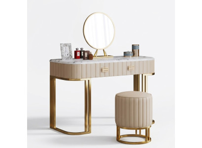 Diseñador tocador de maquillaje Mesa de cosméticos Espejo Consolas Dormitorio Nuevo